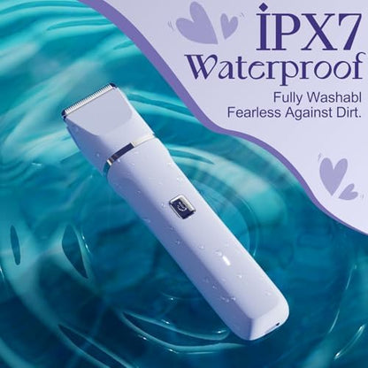 Electric Razors for Women - Wet/Dry Womens Electric Shaver for Legs, Replaceable Body Hair Blade Heads&Hair Remover for Face Head, No Nick, No Cut, No Razor Burn, Purple