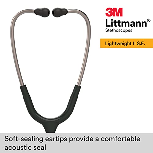 3M Littmann Lightweight II S.E. Stethoscope, 2450, 28" Black Tube