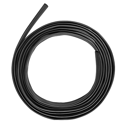 XHF UL Listed 1-1/2 Inch 10Ft 3:1 Waterproof Heat Shrink Tubing Roll Marine Grade Adhesive Lined Heat Shrink Tube, Insulation Sealing Oil-Proof Wear-Resistant Black