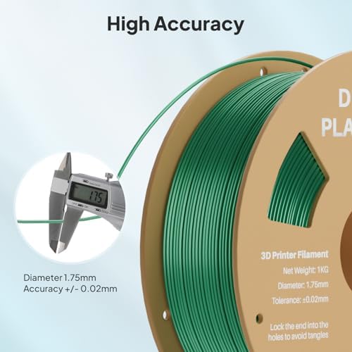 DEEPLEE Silk PLA 3D Printer Filament 1.75mm 1kg, Silk Dual Color Blue Purple PLA, Dimensional Accuracy +/-0.02mm, Smooth & Shiny Texture, Multi Color 3D Printing Filament