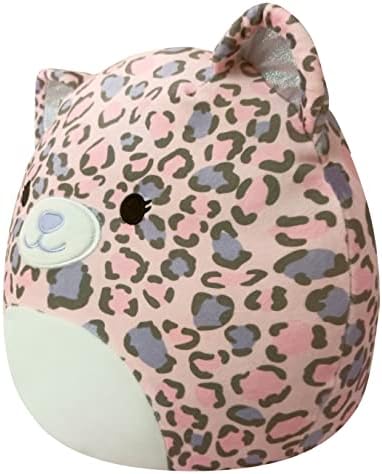 Squishmallows Original 12-Inch Dallas Pink and Purple Leopard - Medium-Sized Ultrasoft Official Jazwares Plush