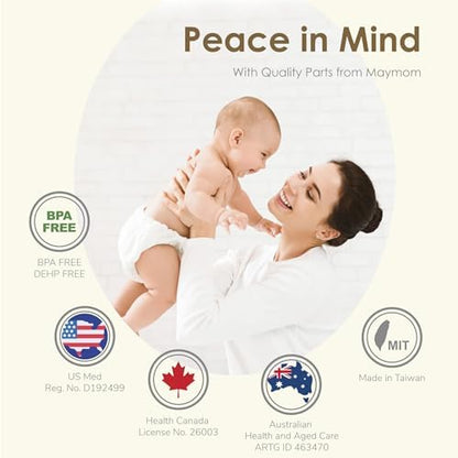 Maymom Pump Parts Compatible with Spectra S1 S2 9 Plus Breastpump Replace Backflow Protector Membrane Duckbill Valve Tube Not Original Spectra Replacement Pump Parts