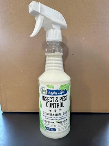 Mighty Mint Peppermint Oil Insect Repellent Spray – Natural Indoor & Outdoor Bug Control for Spiders, Ants, Roaches, and More – Plant-Based, Extra-Strong Formula - 16 oz (Pack of 2)