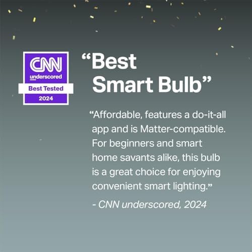 Tapo TP-Link Smart Light Bulbs, 1100 Lumens High Brightness (75W Equivalent), Matter-Certified, 16M Colors WiFi Light Bulb, Dimmable, Works w/Siri, Alexa & Google Home, A19 E26, L535E(4-Pack)