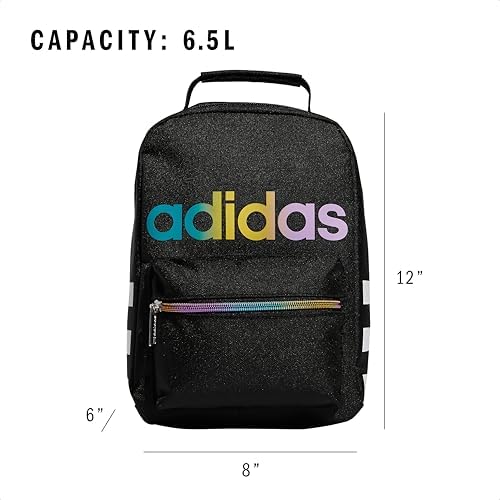 adidas Unisex Santiago Lunch Bag Cooler for Women and Men, Insulated Food Container Box with Mesh Pocket