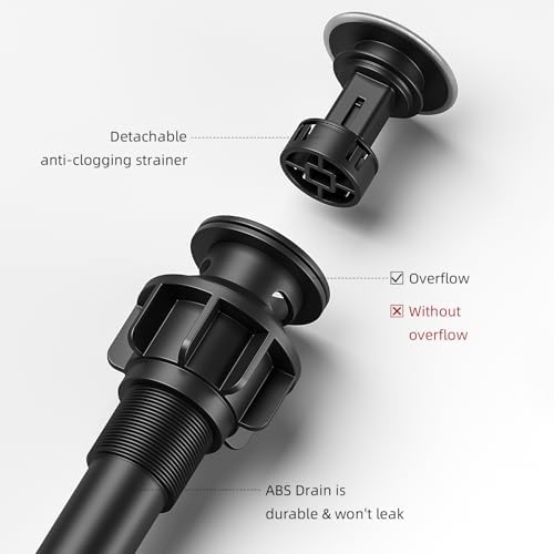 Bathroom Faucet Brushed Nickel Modern Waterfall Bathroom Sink Faucet with Single Handle Suitable for 1 or 3 Holes,Supply Deck Plate and Hose