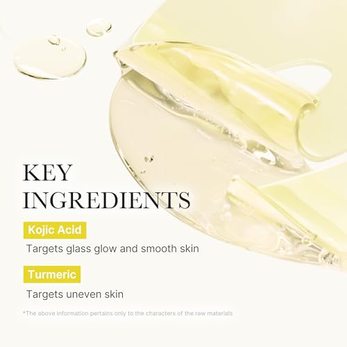 medicube Kojic Acid Turmeric Brightening Gold Jelly Gel Mask | Overnight Face Mask for Glass Glow Skin- Elasticity, Hydrating, Firming and Moisturizing | Korean Skincare, 28g x 4ea