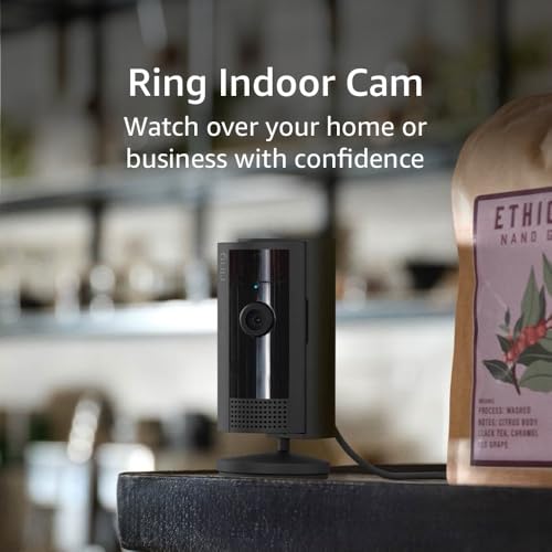 Ring Indoor Cam (newest model) — Home or business security in 1080p HD video, Black