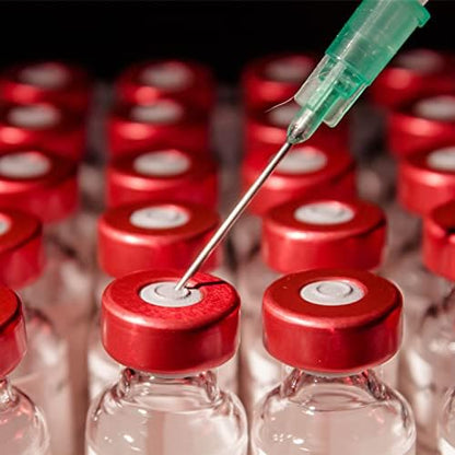 100 Pack Disposable 10ml/cc Lab Syringes with 18Ga 1 Inch Needle Luer Lock, Individually Sealed Packed