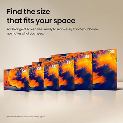 Hisense 75" Class QD7 Series Mini-LED 4K UHD Smart Fire TV (75QD7QF, 2025 Model) - QLED, Native 144hz, HDR10+, Dolby Vision, Dolby Atmos, Game Mode Pro, ALLM, Alexa Built in with Voice Remote, Black