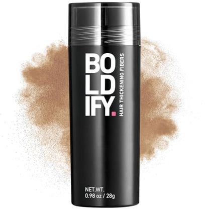 BOLDIFY Hair Fibers (28g) - Fill In Thinning and Fine Hair for an Instantly Fuller, Thicker Look - 14 Shades for Women & Men - Dark Blonde