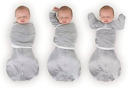 SwaddleDesigns 6-Way Omni Swaddle Sack Arms Up Swaddle for Newborn, More Options to Calm Startle Reflex, Improves Sleep