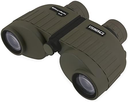 Steiner Military-Marine Series Binoculars, Lightweight Tactical Precision Optics for Any Situation, Waterproof, Green, 8x30