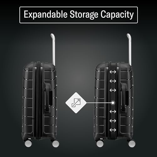 Samsonite Freeform Hardside Expandable with Double Spinner Wheels, 2-Piece Set (21/28), Light Grey