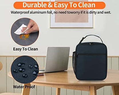 Lunch Box for Men - Reusable Lunch Bag Men Adult Women- Insulated Small LunchBox