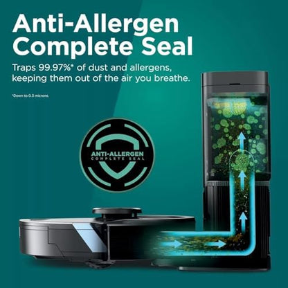 Shark Matrix Plus 2-in-1 Robot Vacuum & Sonic Mop, Home Mapping, HEPA Bagless Self Empty Base with 30-Day Capacity, CleanEdge, for Pet Hair, WiFi, UR2650WS (Renewed)