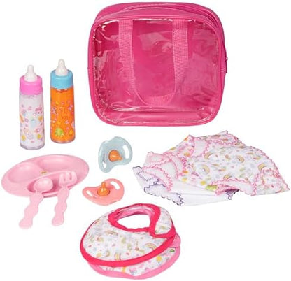 fash n kolor My Sweet Baby Disappearing Doll Feeding Set | Baby Care 6 Piece Doll Feeding Set (13 Pc Set)