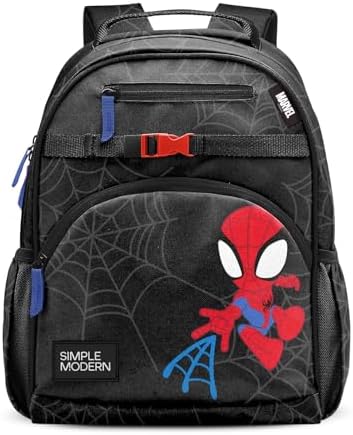 Simple Modern Medium Marvel Toddler Backpack for School Girls and Boys | Kindergarten Elementary Kids Backpack | Fletcher Collection | Kids - 15" tall | Spidey Kid