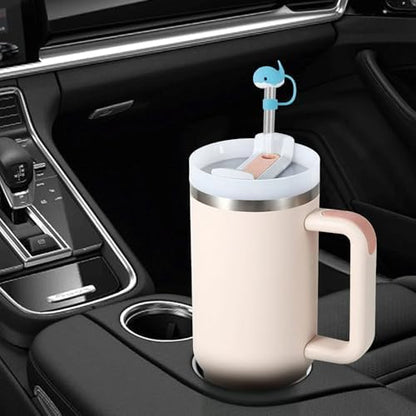 14Pc Straw Cover for Stanley Cup, Silicone Straw Topper for Stanley Cup 30&40oz with Tumblers, 10mm 0.4in Lid Accessories (Reusable)