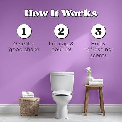 Poo-Pourri Before-You-Go Toilet Spray, Lavender Vanilla, Refill Bottle 16 Fl Oz - Lavender, Vanilla and Citrus