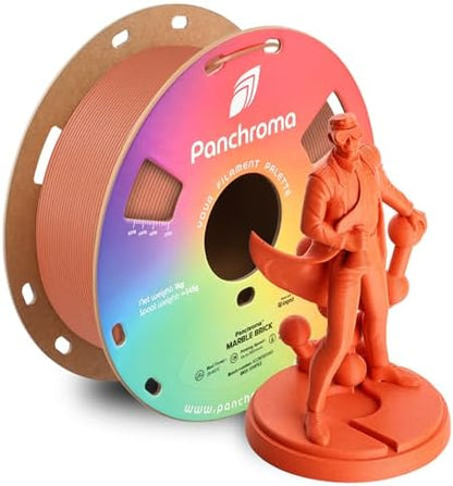 Polymaker Panchroma Marble PLA Filament, Marble Brick 1.75mm 1kg 3D Printing Filament, 3D Printer PLA Filament, Fit Most FDM 3D Printers, 1kg Spool (2.2lbs)