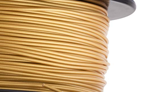 HATCHBOX 1.75mm Gold PLA 3D Printer Filament, 1 KG Spool, Dimensional Accuracy +/- 0.03 mm, 3D Printing Filament