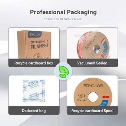 PLA Pro (PLA+) Filament 1.75mm, 3D Printer Filament, Cardboard Spool, Dimensional Accuracy +/- 0.03 mm Orange, 1kg