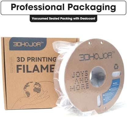 PLA Pro Filament 1.75mm Cold White,PLA Plus Filament, Odor Free, Clog Free 3D Printer Filament,1kg Cardboard Spool (2.2lbs), Dimensional Accuracy +/- 0.03 mm, Fit Most FDM 3D Printer