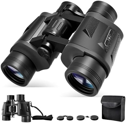 12x40 HD Binoculars for Adults and Kids High Powered, Clear Large View & Low Light Night Vision, Waterproof Binoculars for Hunting, Birds Watching, Cruise Ship, Theaters, Travel and Stargazing