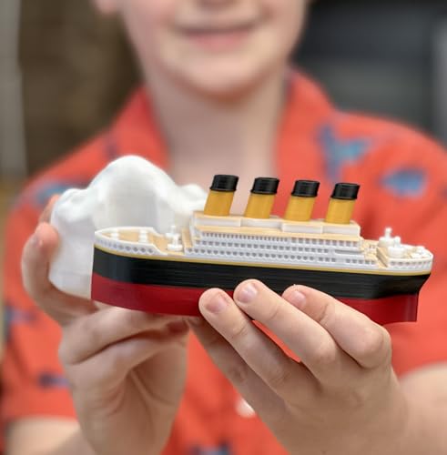 The Original 6 inch Floating Titanic Bath Toy from Tubtastic with free large Iceberg. Bath toy, Pool toy, RMS Titanic.