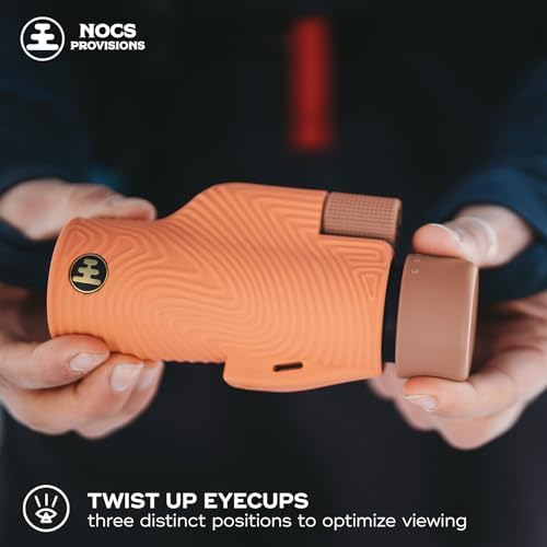 Nocs Provisions Field Tube 10x32 Waterproof Monocular, 10X Magnification Telescope, Bak4 Prism, Wide Field of View for Bird Watching, Backpacking & Wildlife Viewing - Paydirt Brown