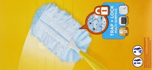 Swiffer Feather Dusters Multi-Surface Duster Refills, Bamboo, White, 18 Count (Pack of 2)