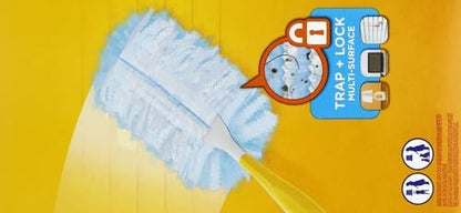 Swiffer Feather Dusters Multi-Surface Duster Refills, Bamboo, White, 18 Count (Pack of 2)