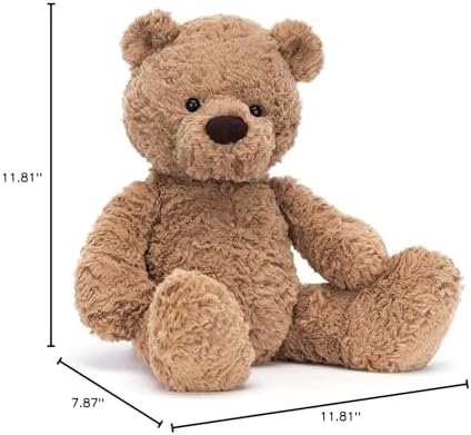 Jellycat Bumbly Bear Stuffed Animal, Medium 16.5 inches - Teddy Bear Plush Toy - Classic Children's Gift