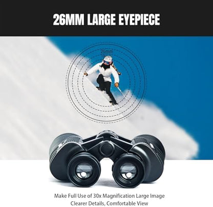 30x50 High Powered Binoculars for Adults, Waterproof Compact Binoculars with Low Light Vision for Bird Watching Hunting Football Games Travel Stargazing Cruise with Carrying Bag