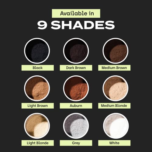 Toppik Hair Building Fibers, Fill In Fine or Thinning Hair Instantly Thicker, Fuller Looking Hair 9 Shades,4 size options