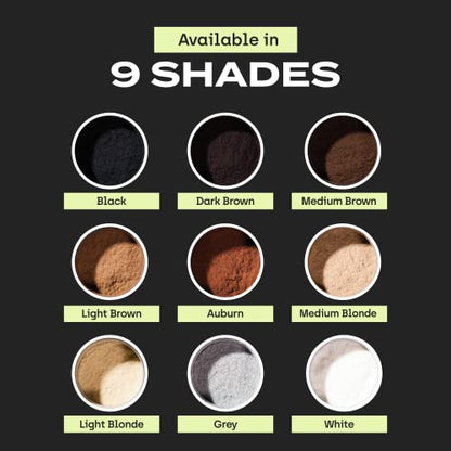 Toppik Hair Building Fibers, Fill In Fine or Thinning Hair Instantly Thicker, Fuller Looking Hair 9 Shades,4 size options