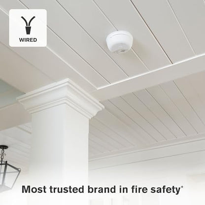 First Alert SMICO100-AC Interconnect Hardwire Combination Smoke & Carbon Monoxide Alarm with Battery Backup - 3 Pack