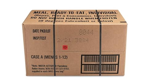 Wornick Sopacko, Ameriqual MRE Meals Ready to Eat Inspection 2024, 2025 or Better, Emergency Food Supply, Survival Camping Outdoor 12 Pack(A & B Case Bundle, 2, Count)
