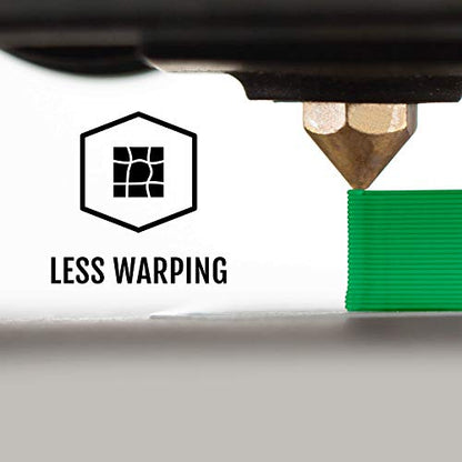 HATCHBOX 1.75mm Green PLA 3D Printer Filament, 1 KG Spool, Dimensional Accuracy +/- 0.03 mm, 3D Printing Filament