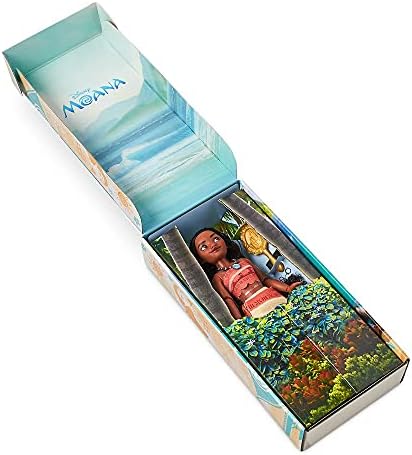 Disney Store Girl's Disney Princess Classic Doll (Moana), 11 Inches, Includes Brush with Molded Details, Fully Posable Toy in Classic Outfit