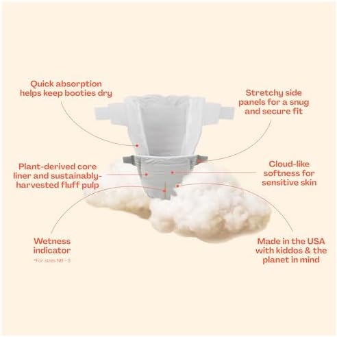 Hello Bello Diapers, Size 4 (22-37 lbs) Flower Child, 84 Count Value Pack of Premium Disposable Baby Diapers, Hypoallergenic with Soft, Cloth-Like Feel