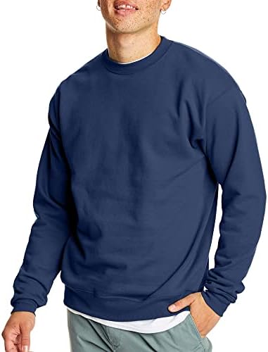 Hanes Men's EcoSmart Fleece, Pullover Crewneck Sweatshirt, 1 or 2 Pack