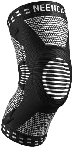 NEENCA Professional Knee Brace for Pain Relief, Medical Knee Support with Patella Pad & Side Stabilizers, Compression Knee Sleeve for Meniscus Tear, ACL, Joint Pain, Runner, Workout - Single