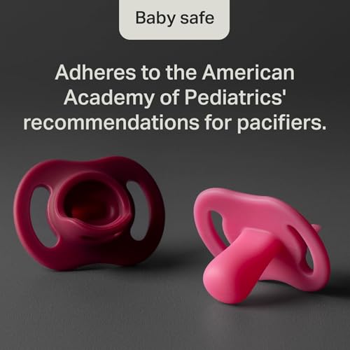 Tommee Tippee Ultra-Light StayPut Pacifier, One-Piece Silicone Design, 0-6m, 4 Pack