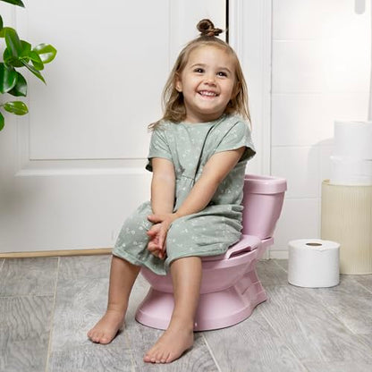Summer by Ingenuity My Size Potty Pro in Pink, Infant Potty Training Toilet, Lifelike Flushing Sound, for Ages 18 Months, Up to 50 Pounds