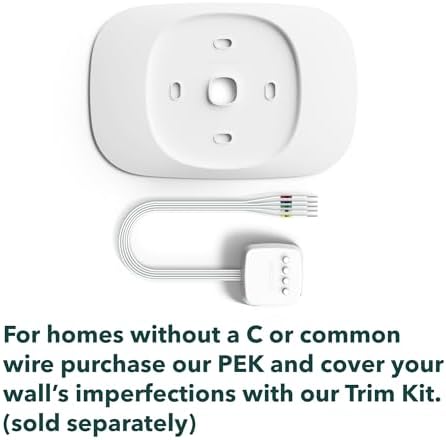 ecobee Smart Thermostat Essential - Energy Star Certified programmable Wi-Fi Thermostat - Works with Siri, Alexa, and Google Assistant