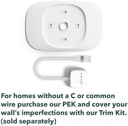 ecobee Smart Thermostat Essential - Energy Star Certified programmable Wi-Fi Thermostat - Works with Siri, Alexa, and Google Assistant