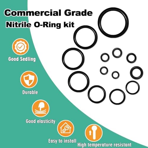 32 Size 705 Pcs Plumbing Washers and O-Ring Kit 2-in-1 Rubber Gasket Assortment Kit for Faucet Spigot Garden Hose Pressure Washer Plumbing Repair