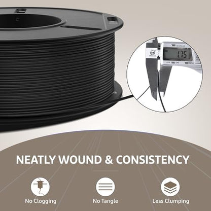 ELEGOO 250g Rapid PETG Filament Bundle 1.75mm, 8 Colors High Speed 600mm/s 3D Printer Filaments Dimensional Accuracy +/- 0.02mm, 8 Pack 250g Spool Brown/Beige/Black/White/Red/Blue/Green/Yellow